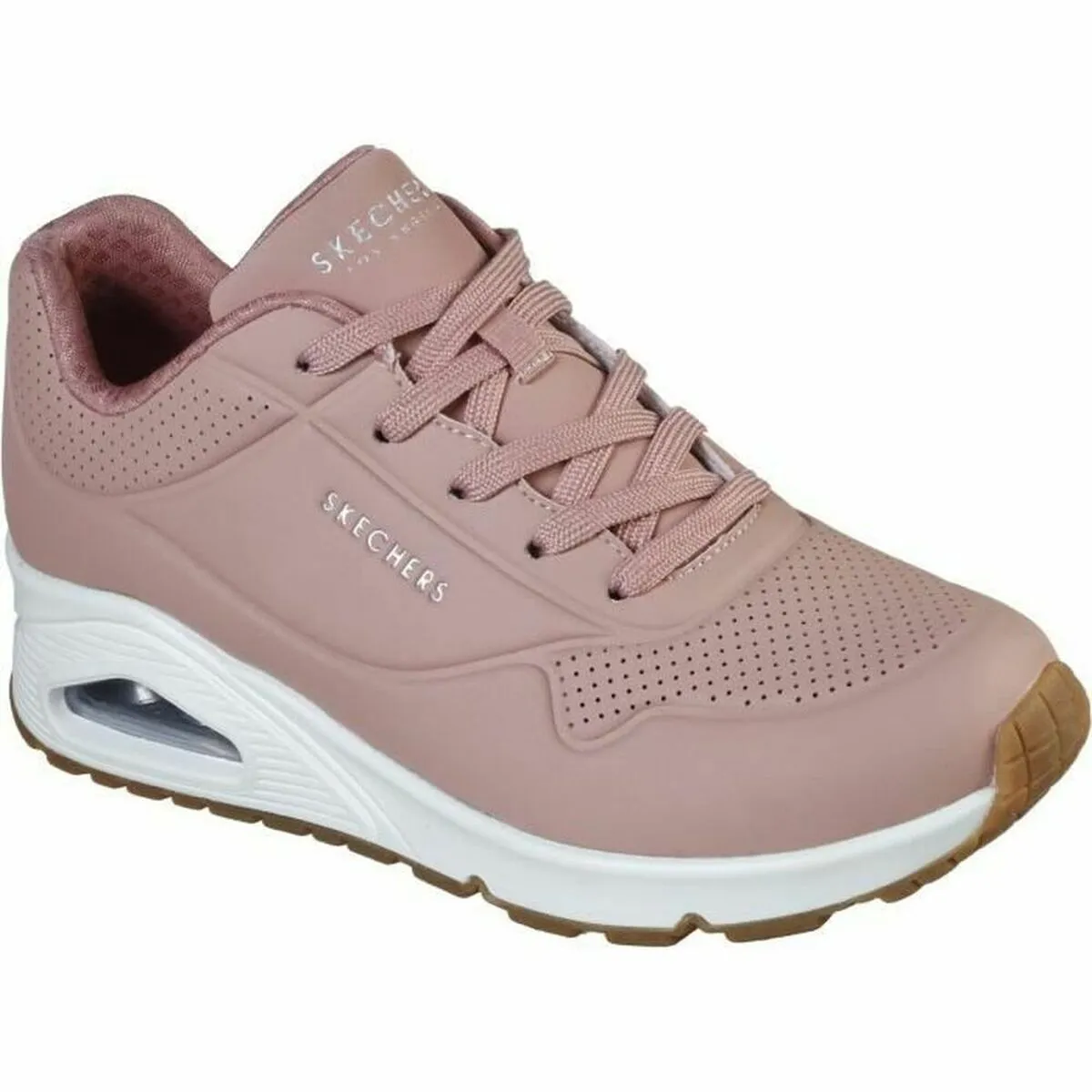 Scarpe Sportive da Donna Skechers Stand On Air Rosa Salmone