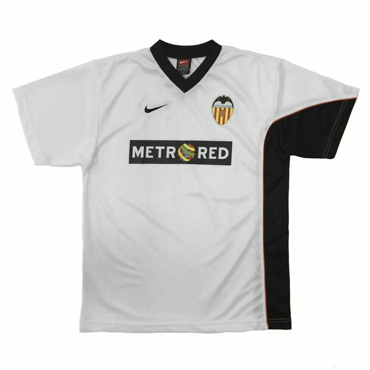 Maglia da Calcio a Maniche Corte per Bambini Valencia C.F. Home 01/02 Metrored