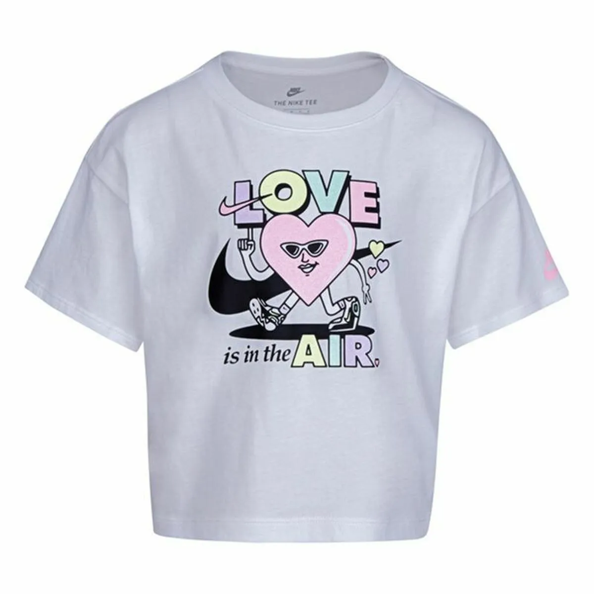 Maglia a Maniche Corte per Bambini Nike Knit Girls Lilla