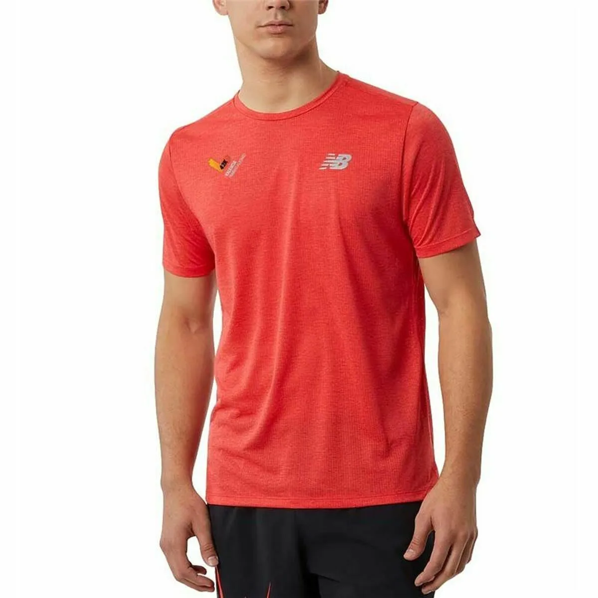 Maglia Sportiva a Maniche Corte New Balance Impact Run Arancio