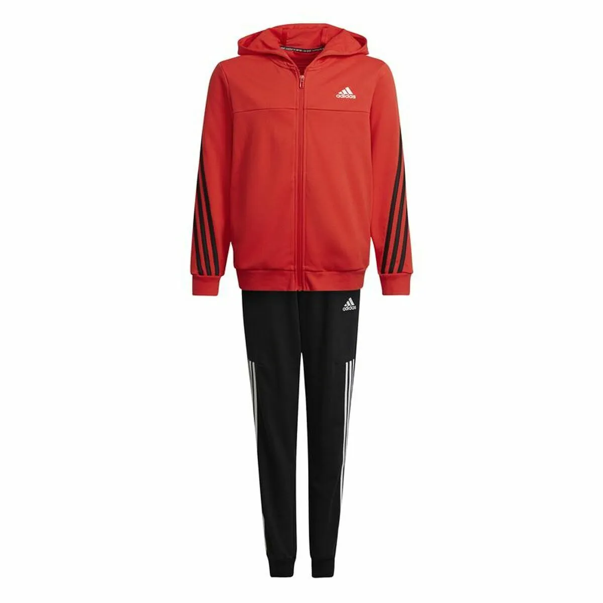 Tuta da Bambini Adidas Three Stripes Rosso