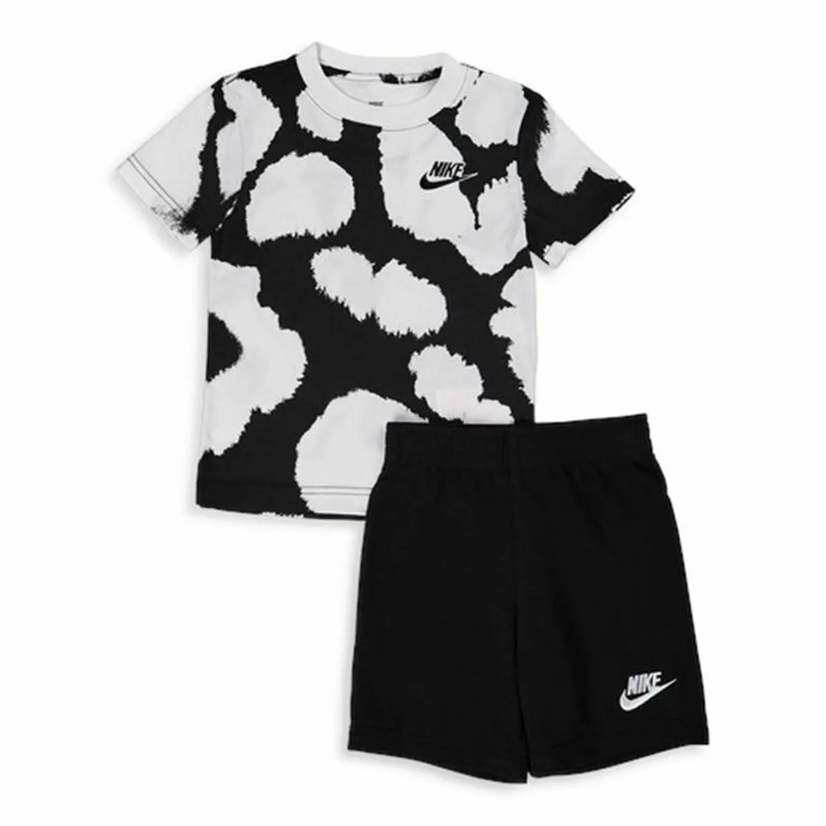 Completo Sportivo per Neonati Nike Dye Dot Nero