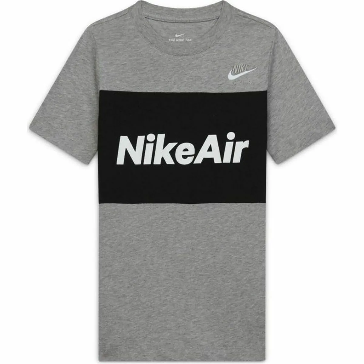 Maglia a Maniche Corte Bambino Nike Air Grigio