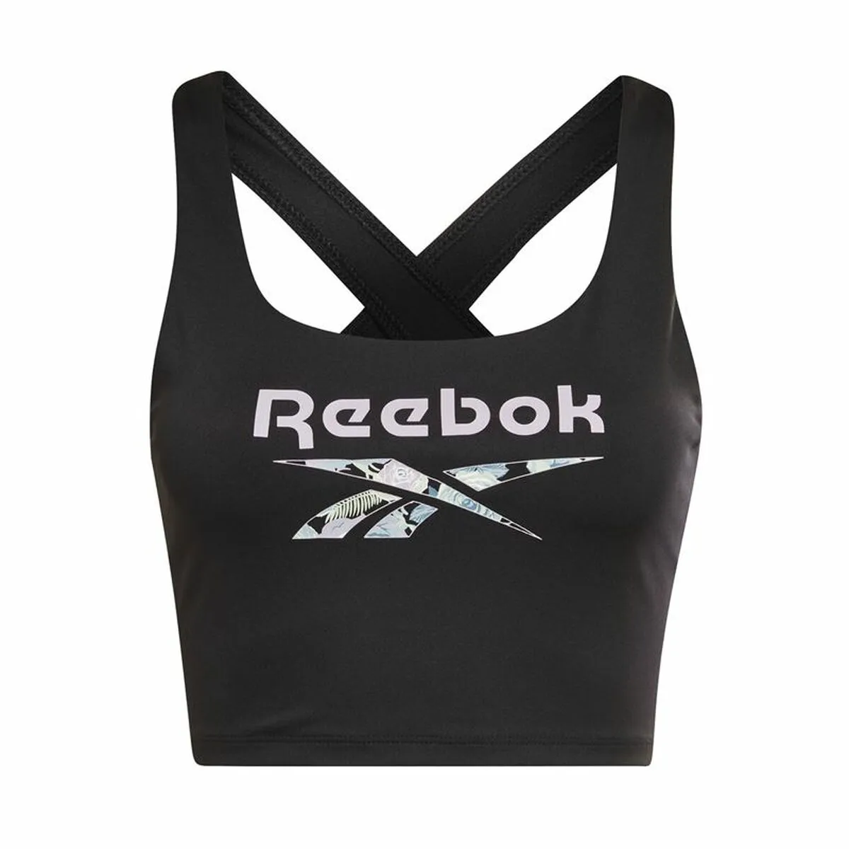 Reggiseno Sportivo Reebok Yoga Floral Nero