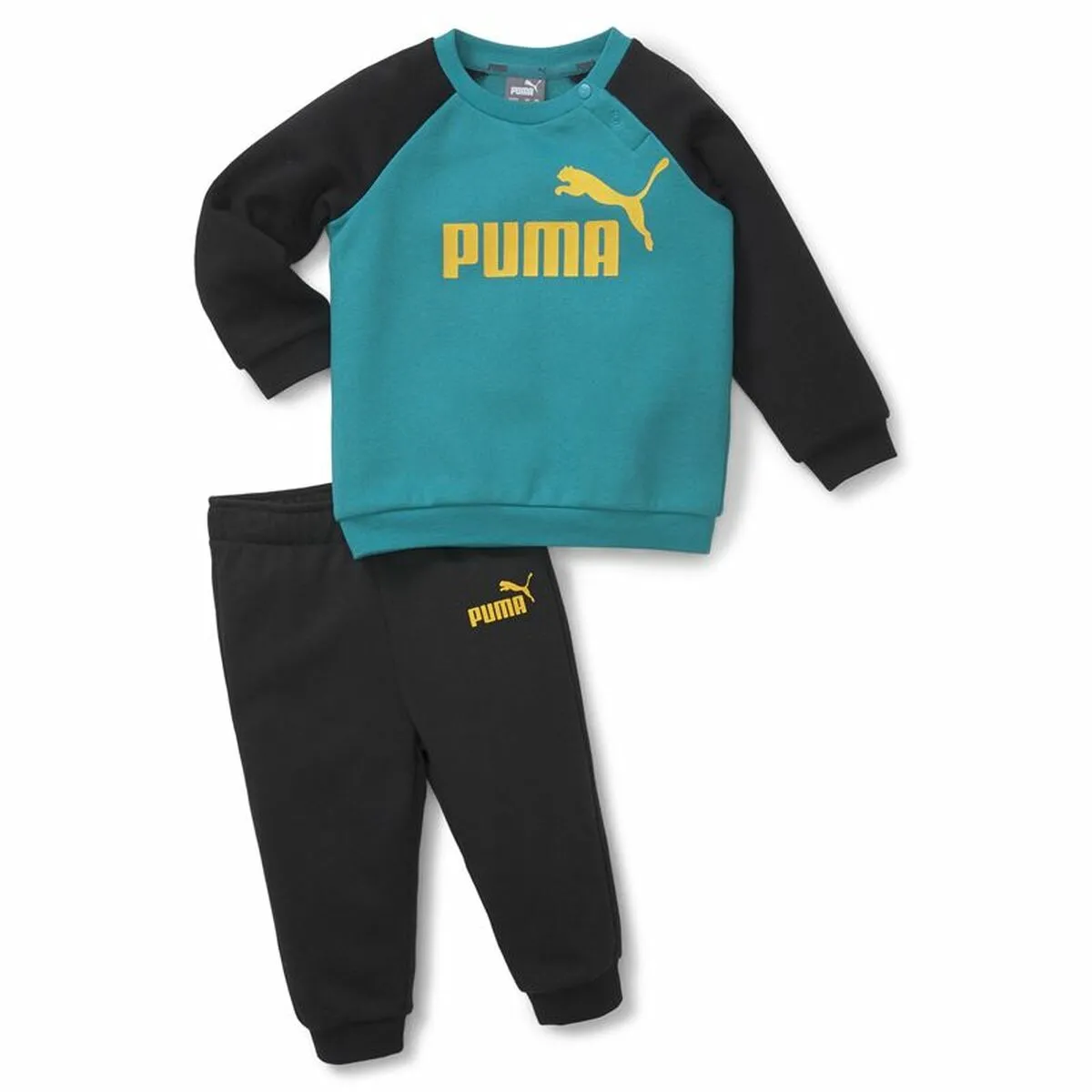 Tuta per Neonati Puma Minicat Essentials Nero Azzurro