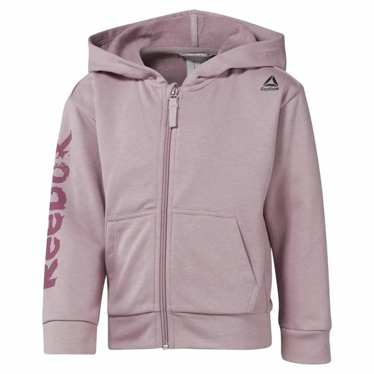 Giacca Sportiva da Uomo Reebok  Essentials Fullzip Lilla Cappuccio