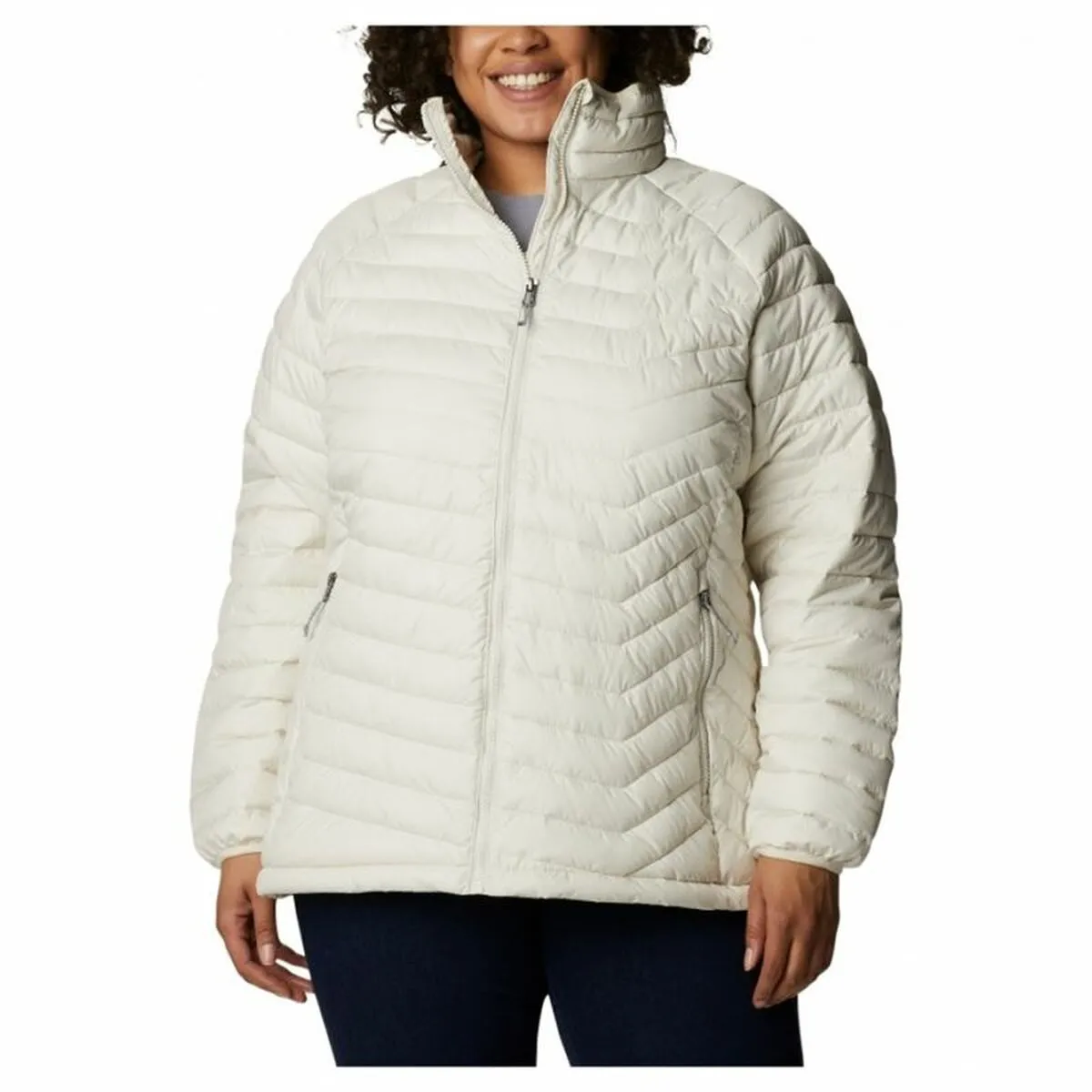 Giacca Sportiva da Donna Columbia Powder Lite Bianco