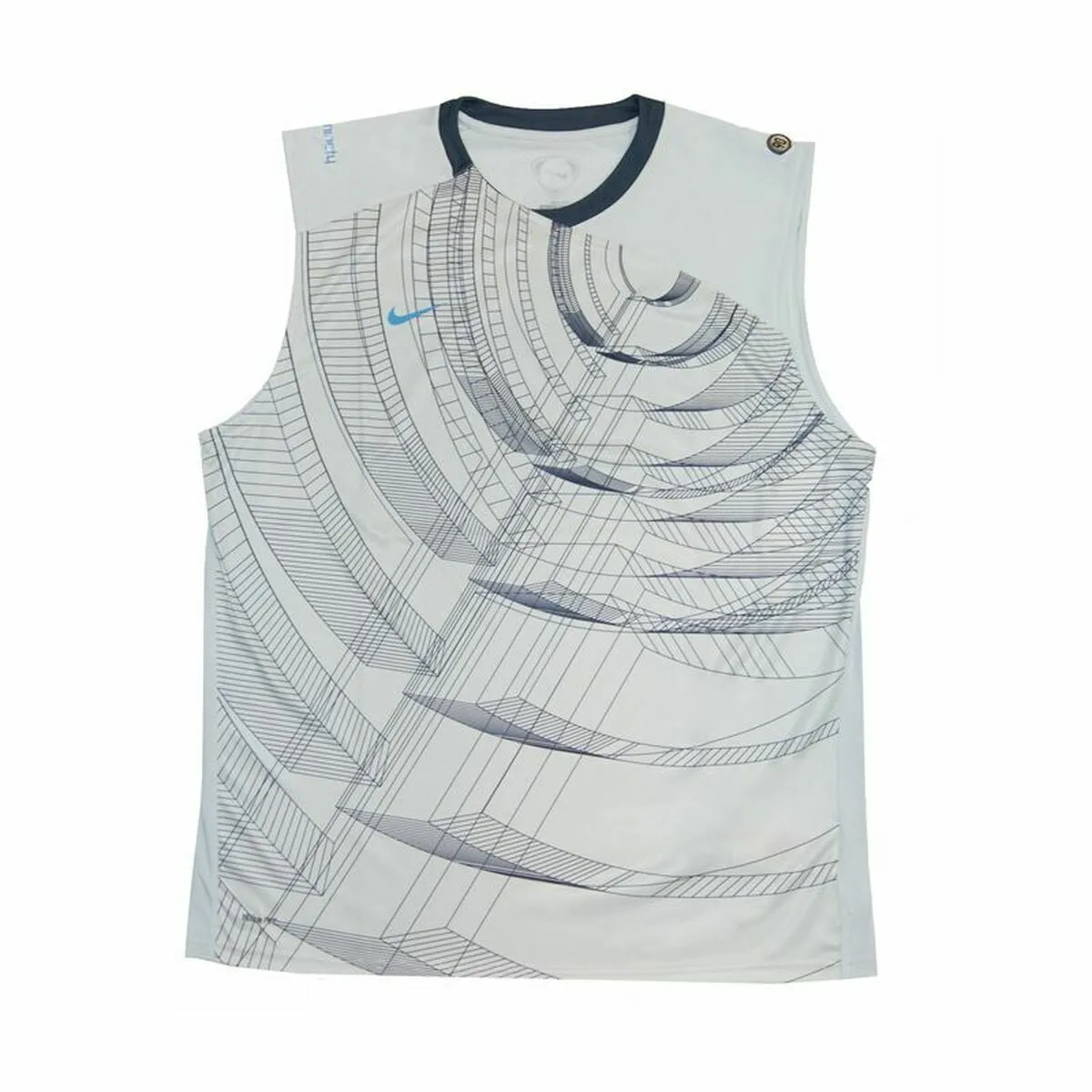 Maglia Smanicata da Uomo Nike Summer Total 90 Grigio chiaro