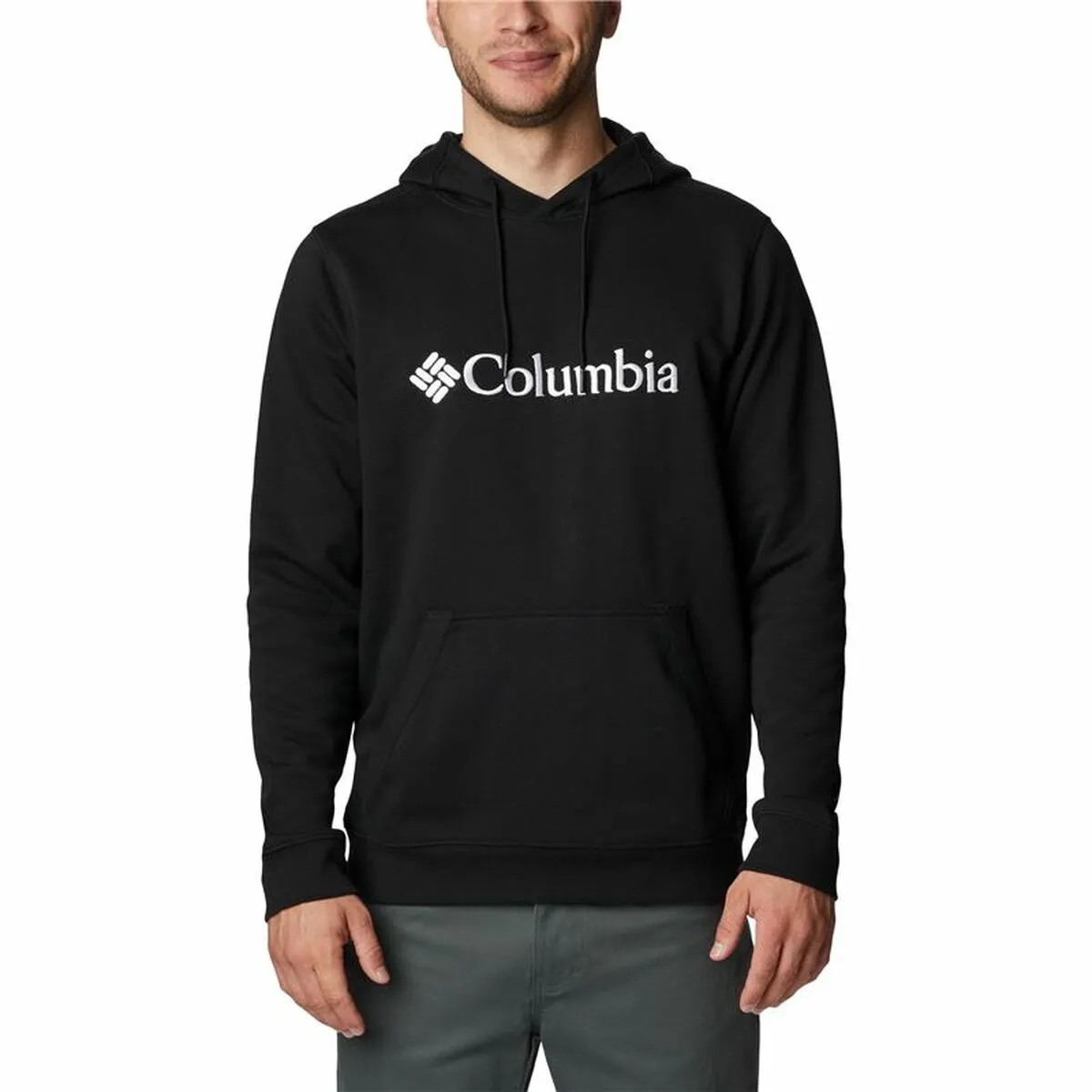 Felpa con Cappuccio Uomo Columbia CSC Basic Logo Nero