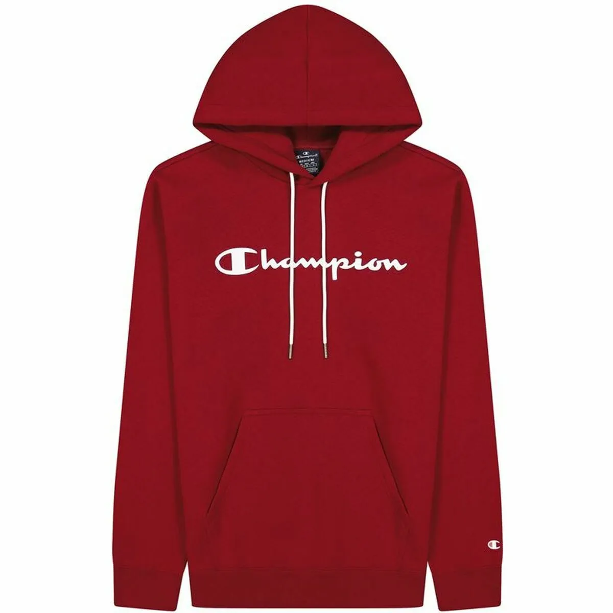 Felpa con Cappuccio Uomo Champion Rosso