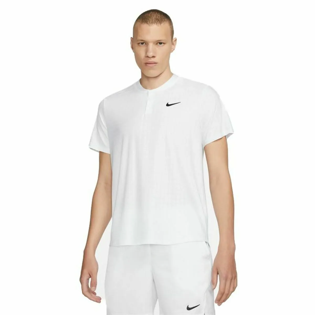 Polo a Maniche Corte Uomo Nike Court Dri-Fit Advantage Bianco