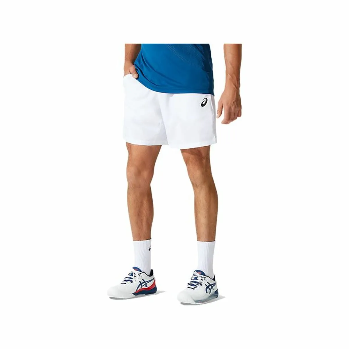 Pantaloni Corti Sportivi da Uomo Asics Court 7IN Bianco