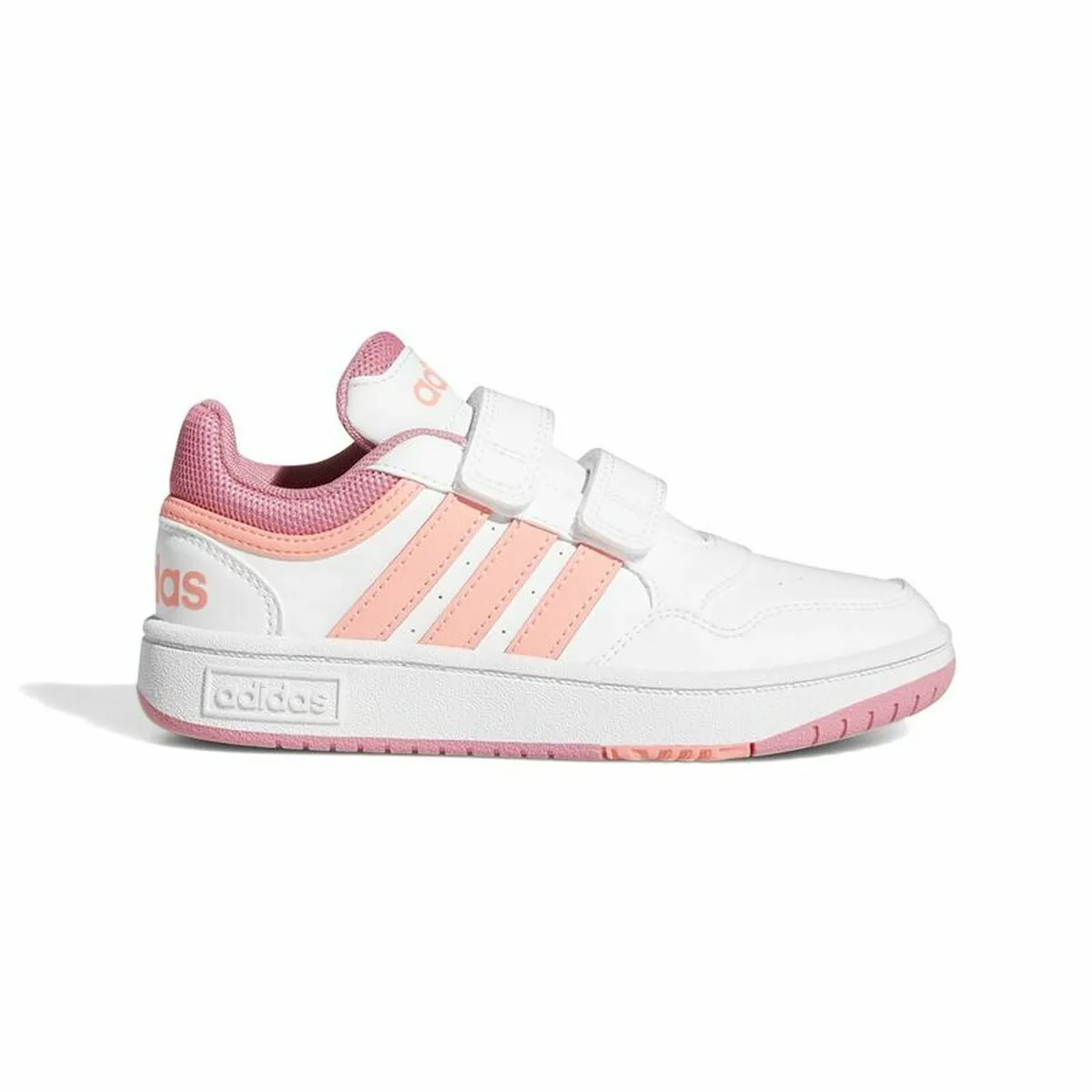 Scarpe da Running per Bambini Adidas Hoops 3.0 Bianco