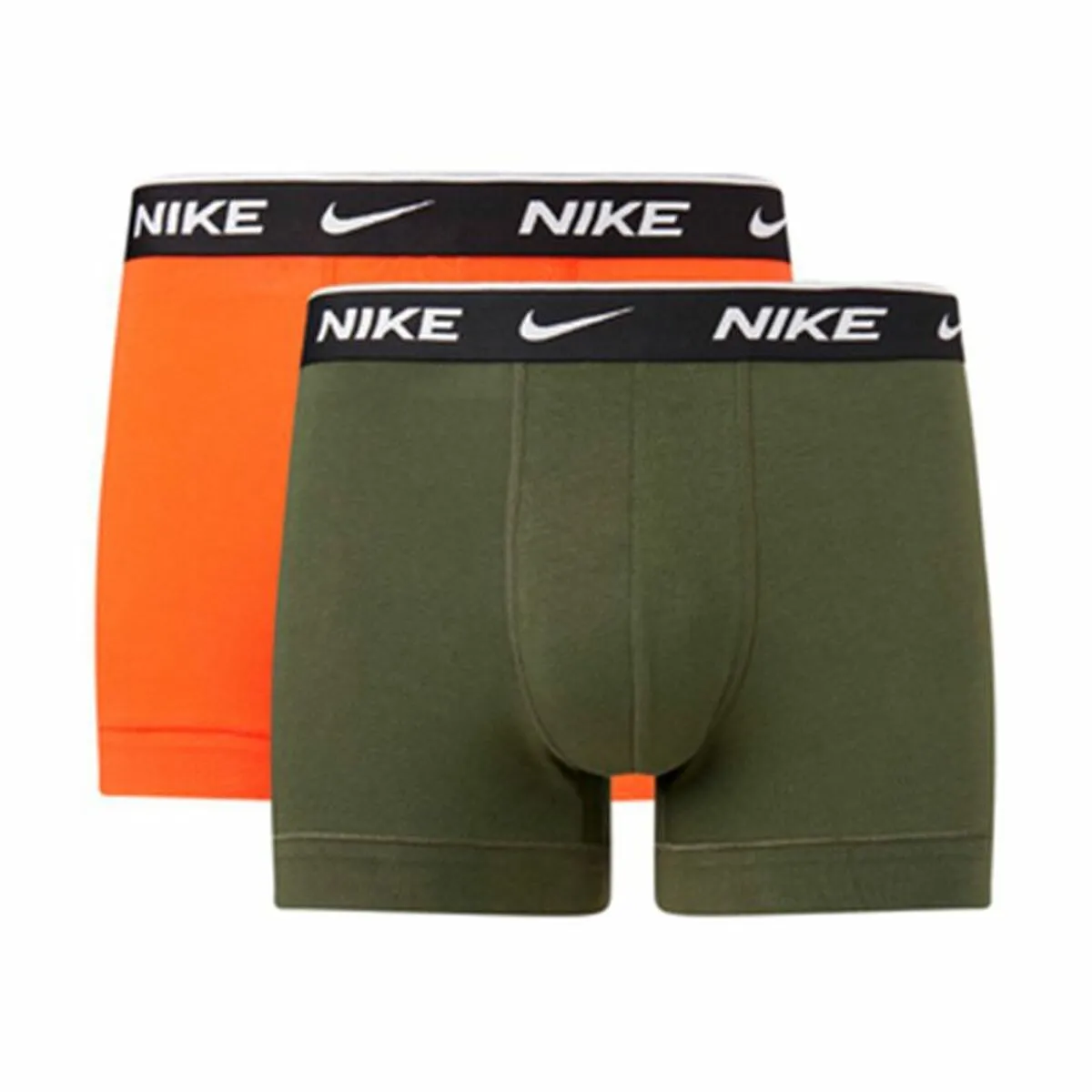 Pacco di Slip da Uomo Nike Trunk Arancio Verde 2 Pezzi