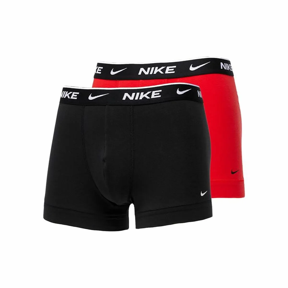 Pacco di Slip da Uomo Nike Trunk Nero Rosso