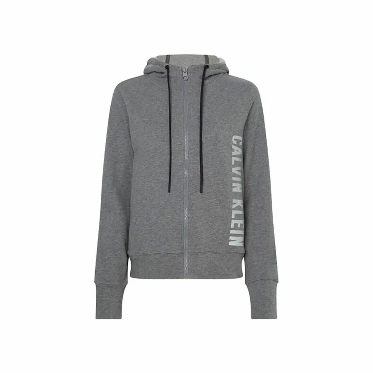 Giacca Sportiva da Donna Calvin Klein Full Zip Grigio scuro