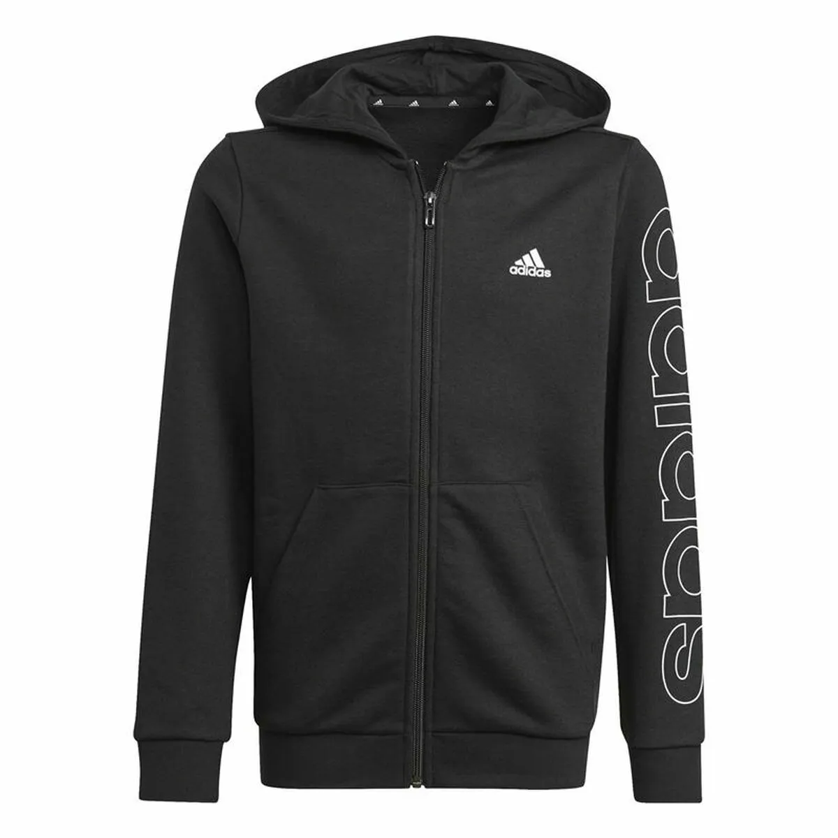 Giacca Sportiva da Bambini Adidas Essentials  Nero