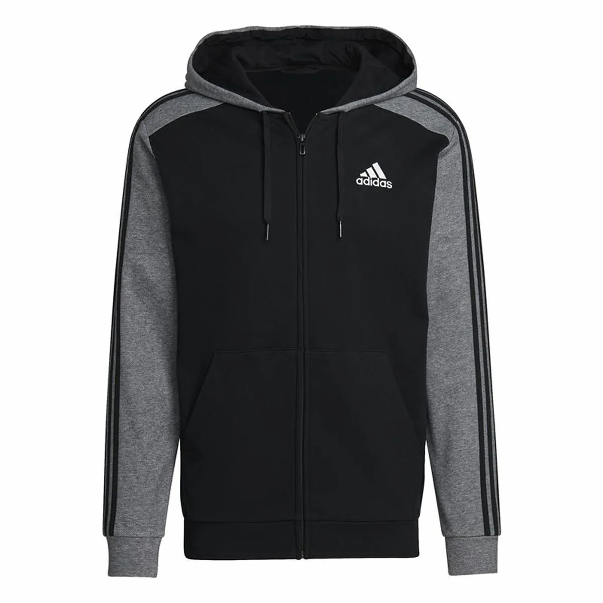 Giacca Sportiva da Uomo Adidas Mélange French Terry Nero