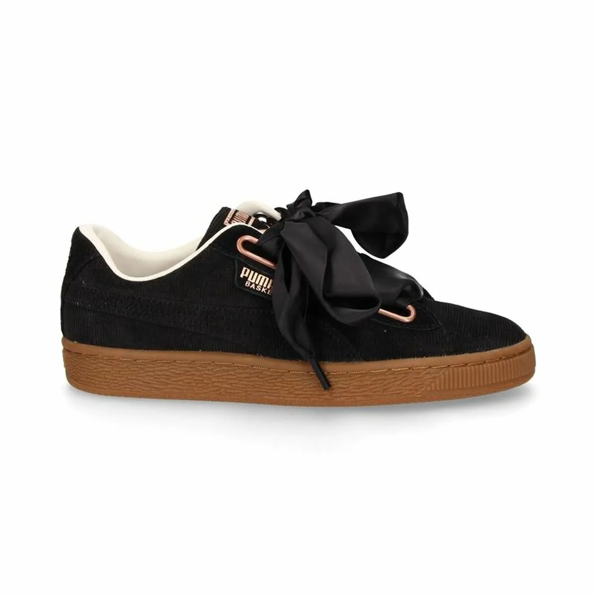 Scarpe Sportive da Donna Puma  Basket Heart Corduroy Nero