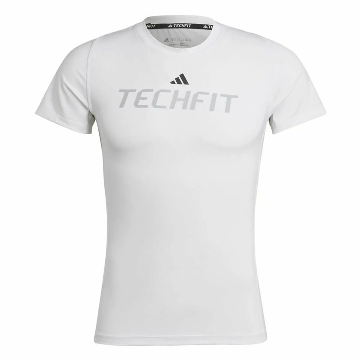 Maglia a Maniche Corte Uomo Adidas techfit Graphic  Bianco