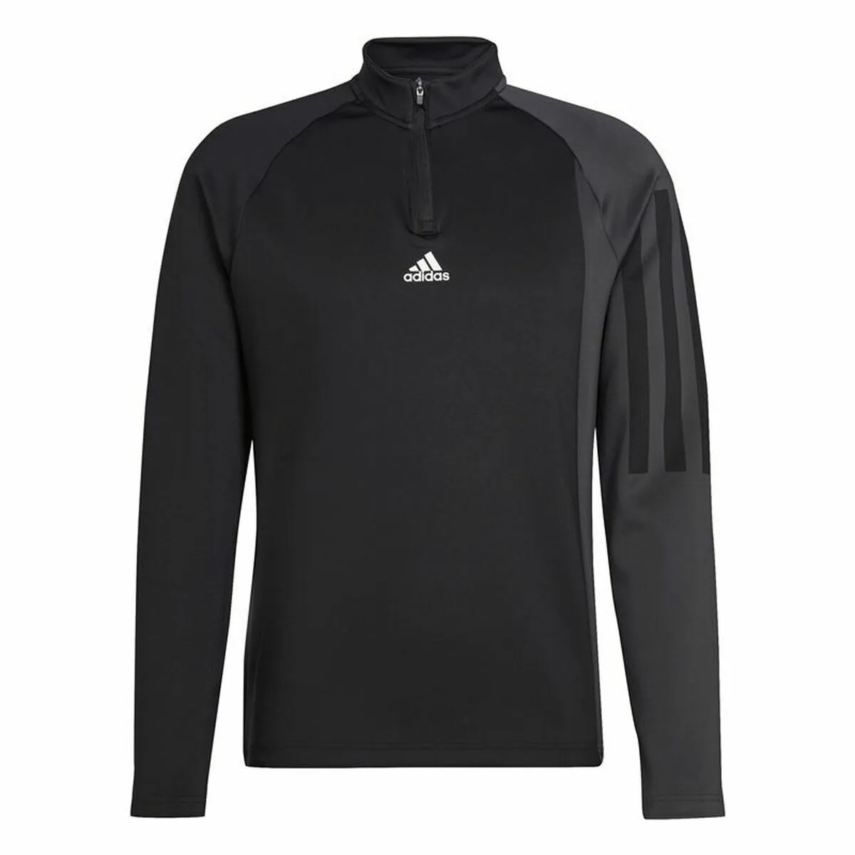 Maglia a Maniche Lunghe Uomo Adidas 1/4-Zip Nero