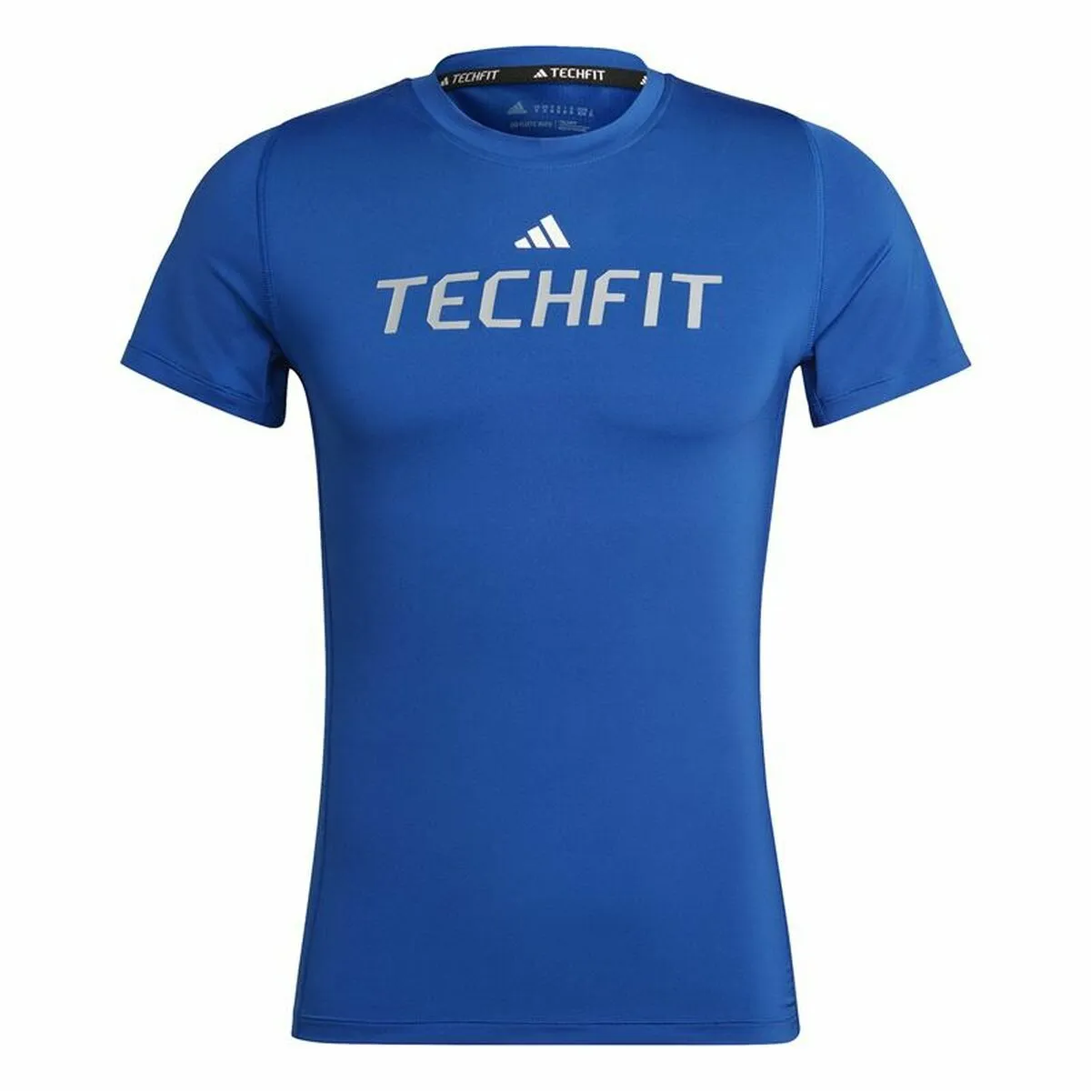 Maglia a Maniche Corte Uomo Adidas techfit Graphic  Azzurro