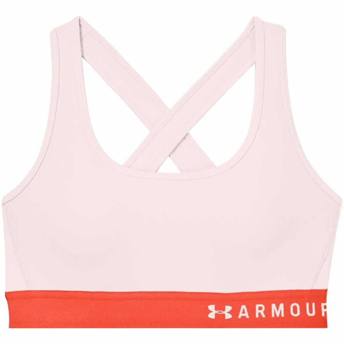 Reggiseno Sportivo Under Armour Mid Crossback Rosa