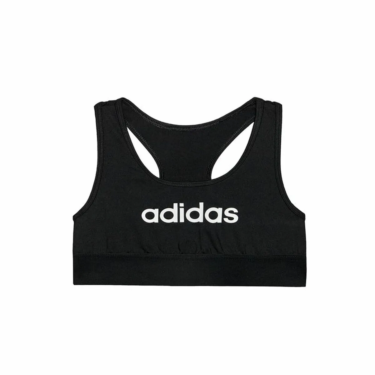 Reggiseno Sportivo Adidas Sports Single Jersey Per bambini Nero