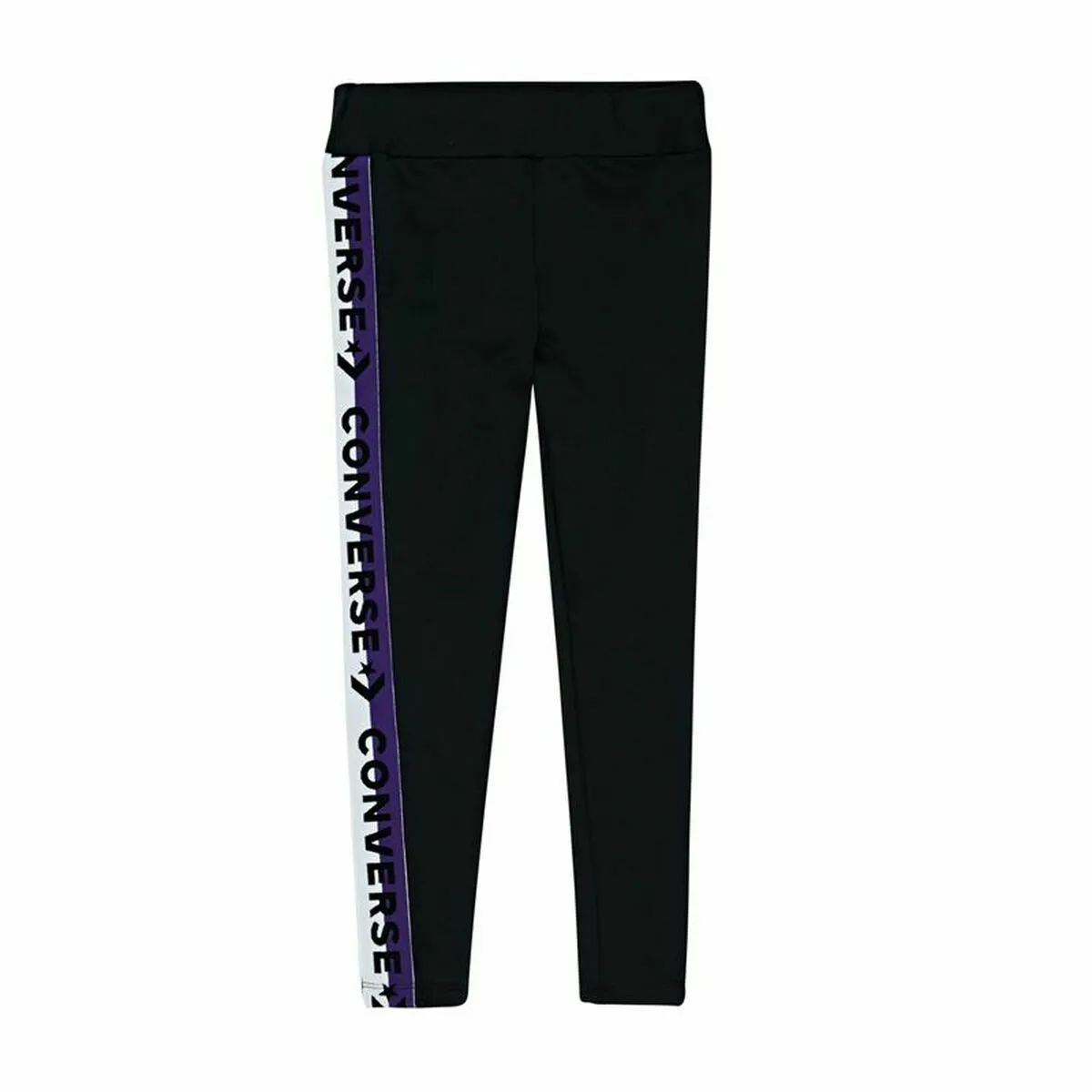 Leggings Sportivi Converse Wordmark Taping Nero