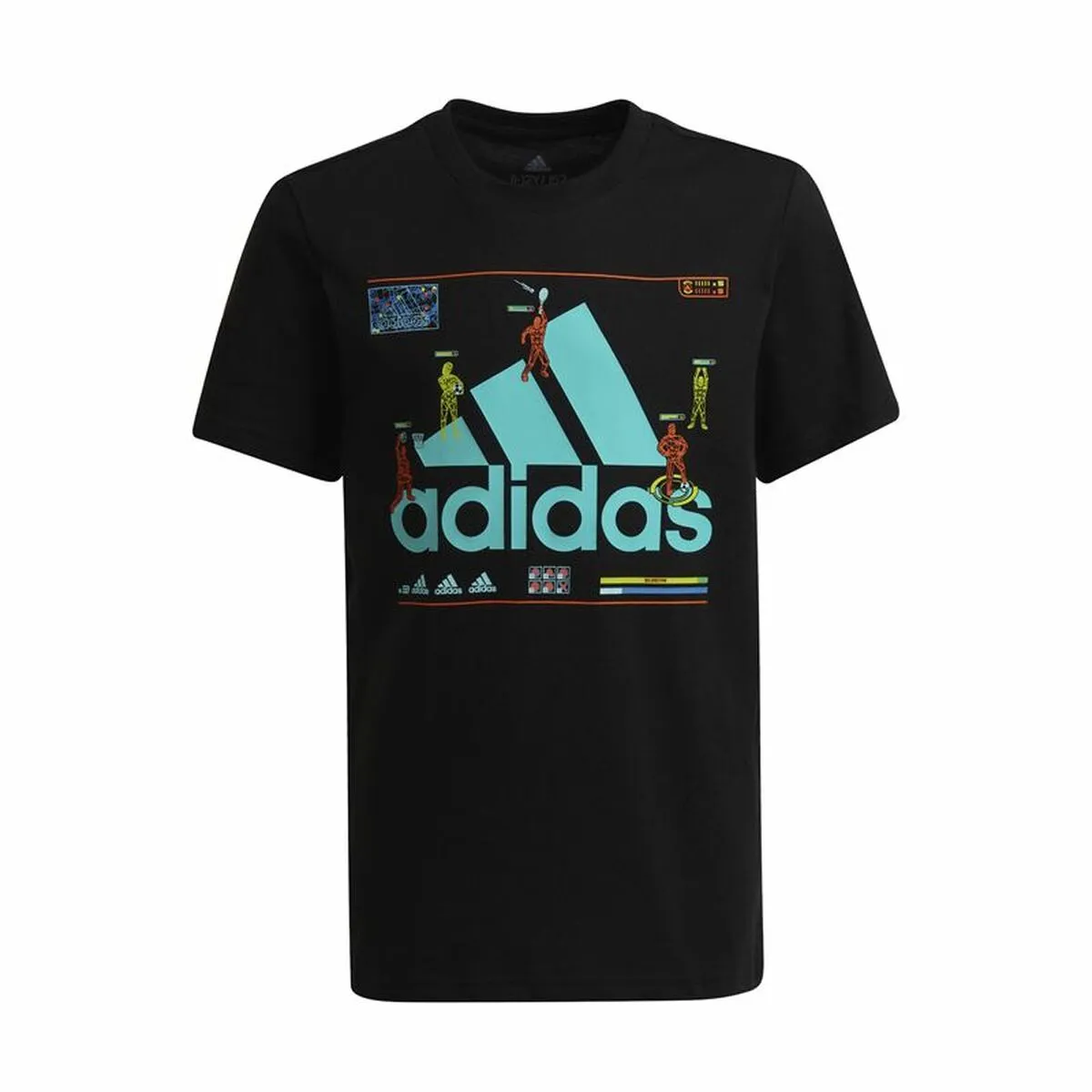 Maglia a Maniche Corte per Bambini Adidas Gaming Graphic Nero