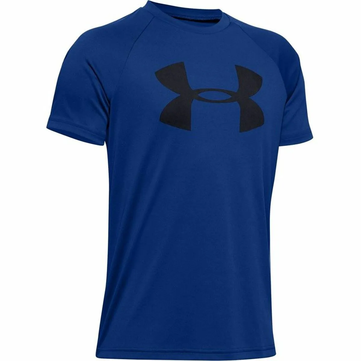 Maglia a Maniche Corte Bambino Under Armour Tech Big Logo Blu Marino