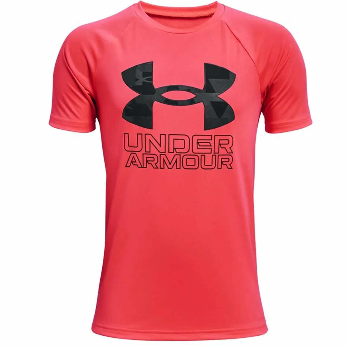 Maglia a Maniche Corte Bambino Under Armour Tech Hybrid Rosso