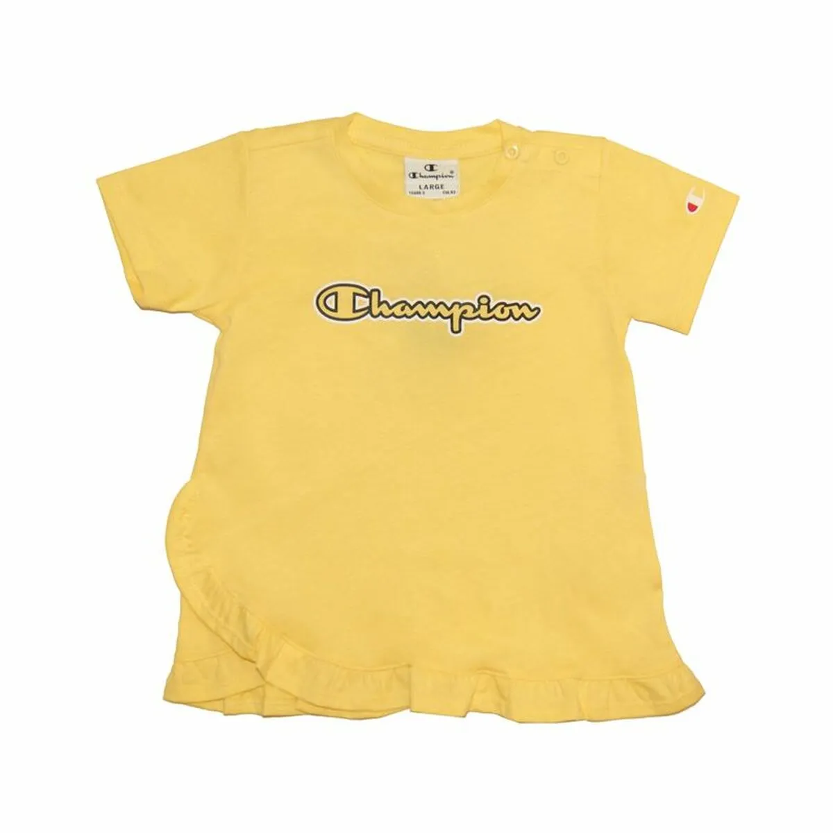 Maglia a Maniche Corte per Bambini Champion Giallo