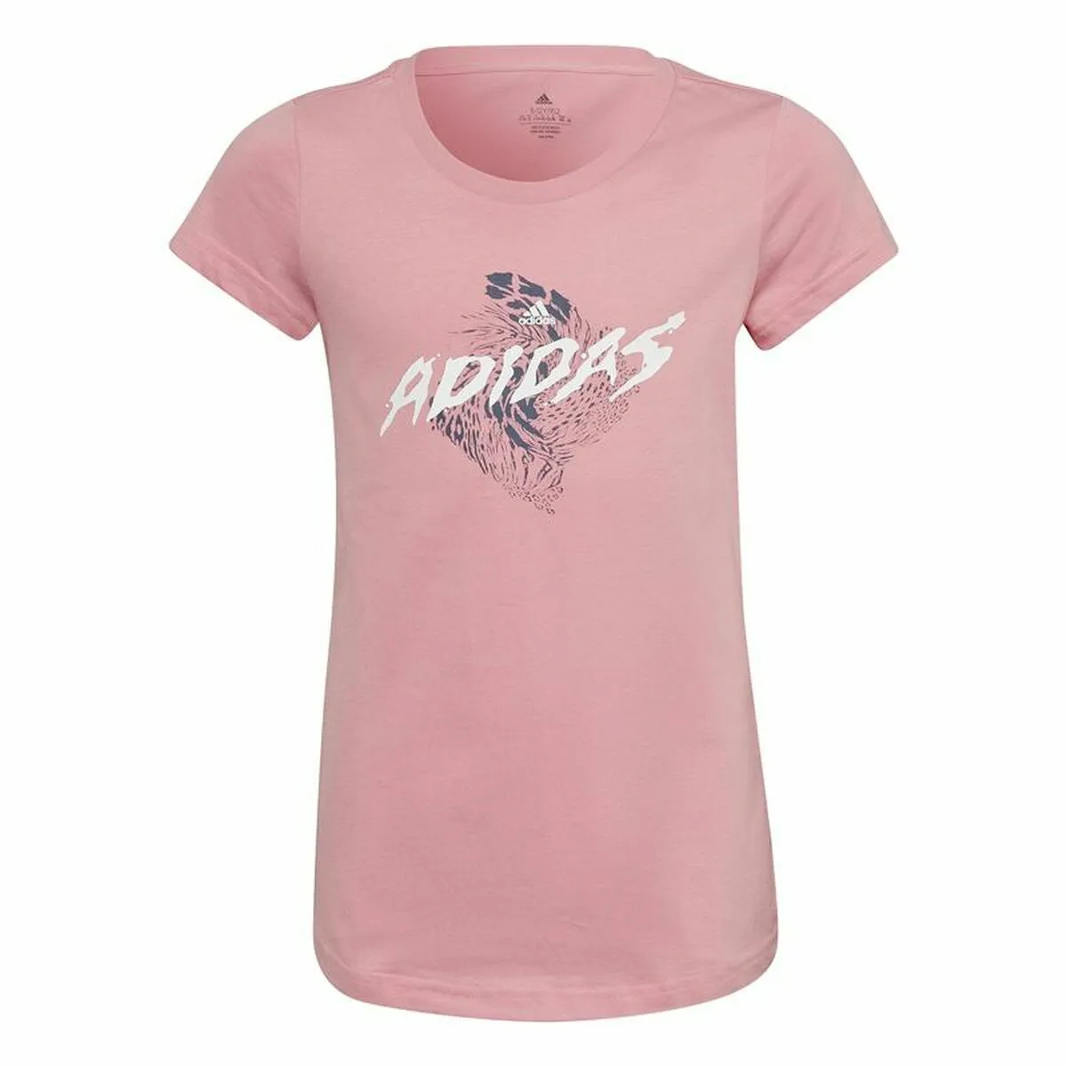 Maglia a Maniche Corte per Bambini Adidas  Graphic  Rosa