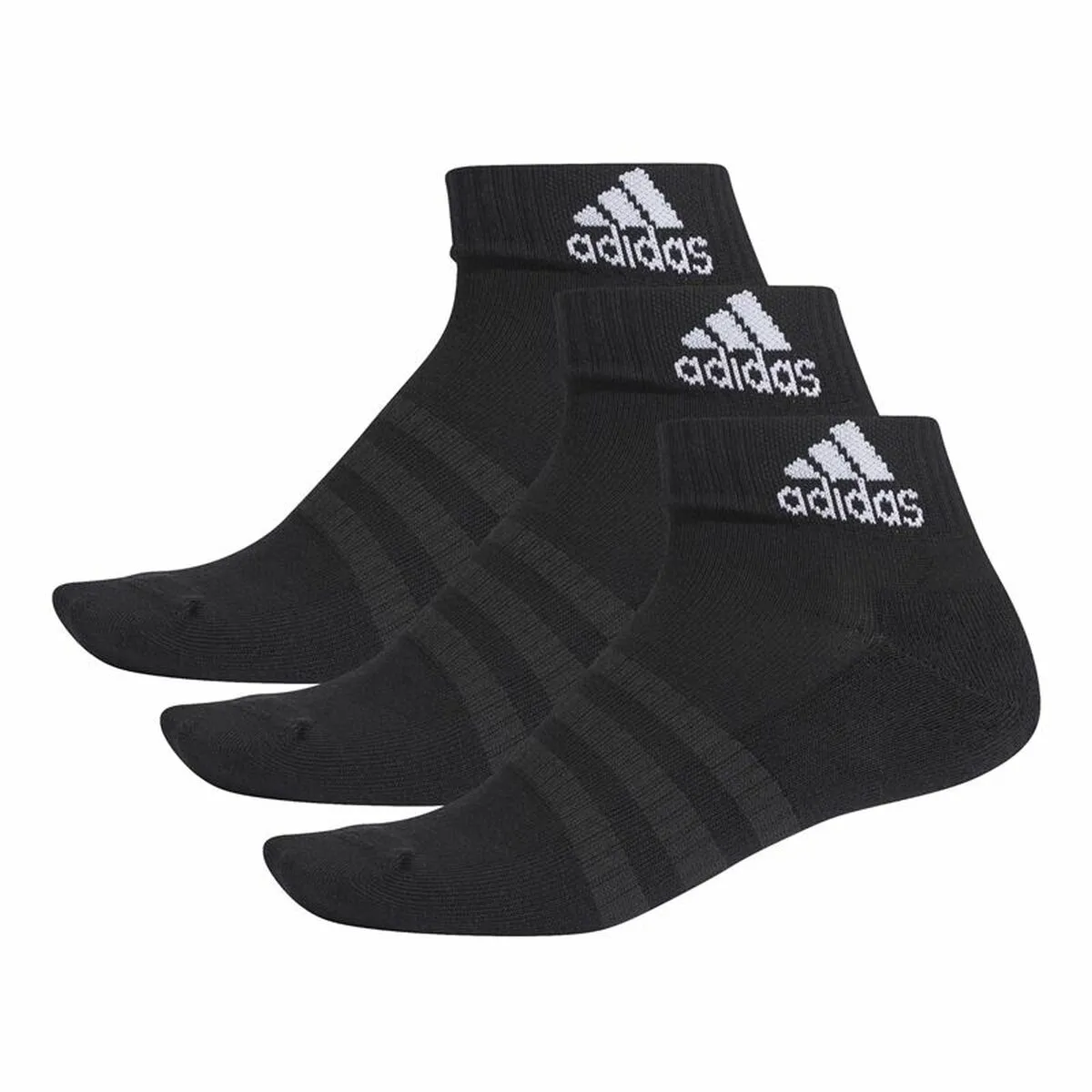 Calzini alla Caviglia Adidas Cushioned  3 paia Nero