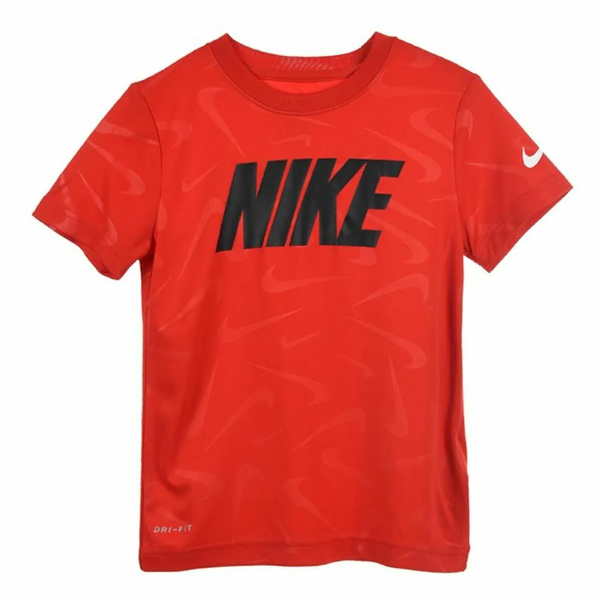 Maglia a Maniche Corte per Bambini Nike Swoosh Toss Rosso