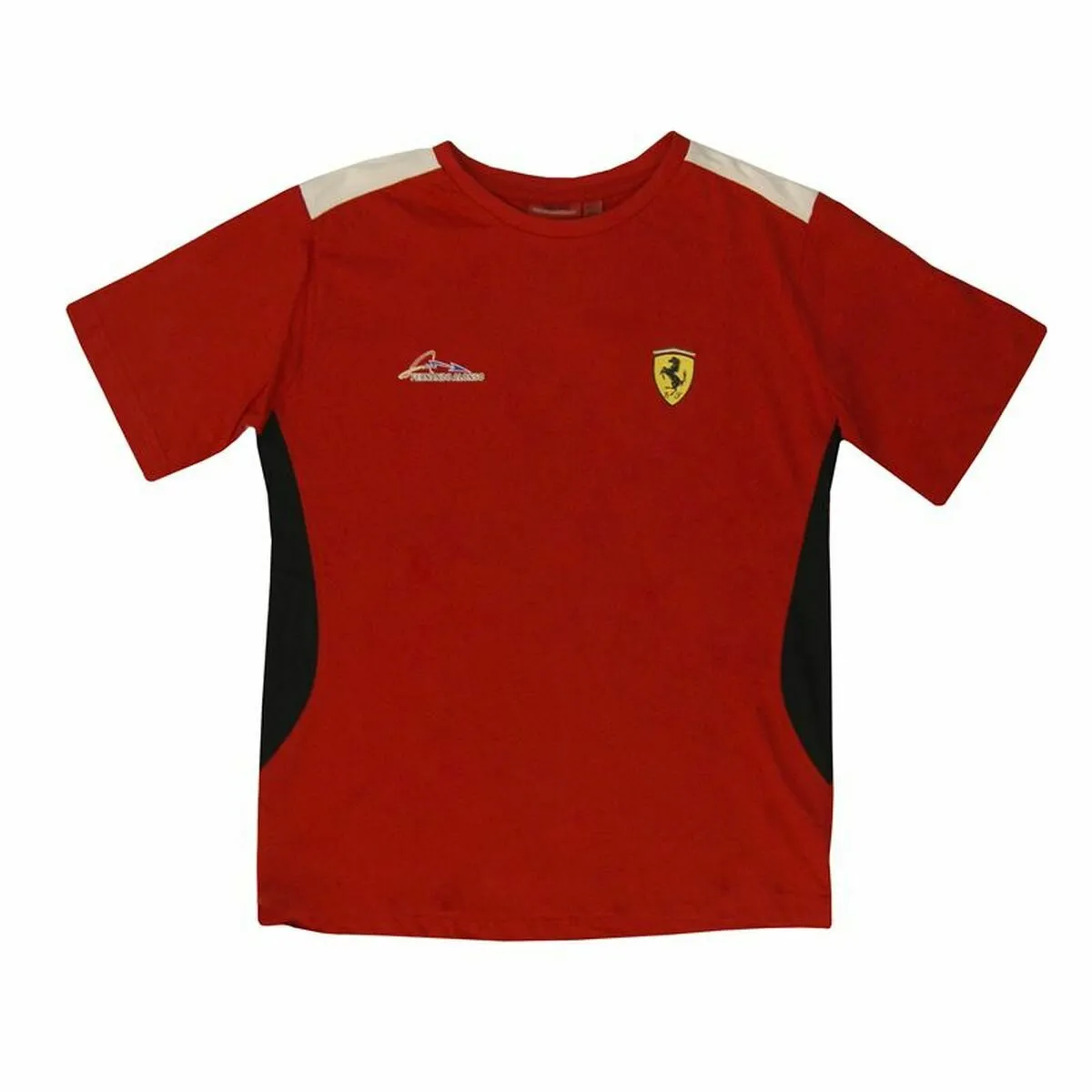 Maglia a Maniche Corte per Bambini Precisport  Ferrari  Rosso (14 Anni)