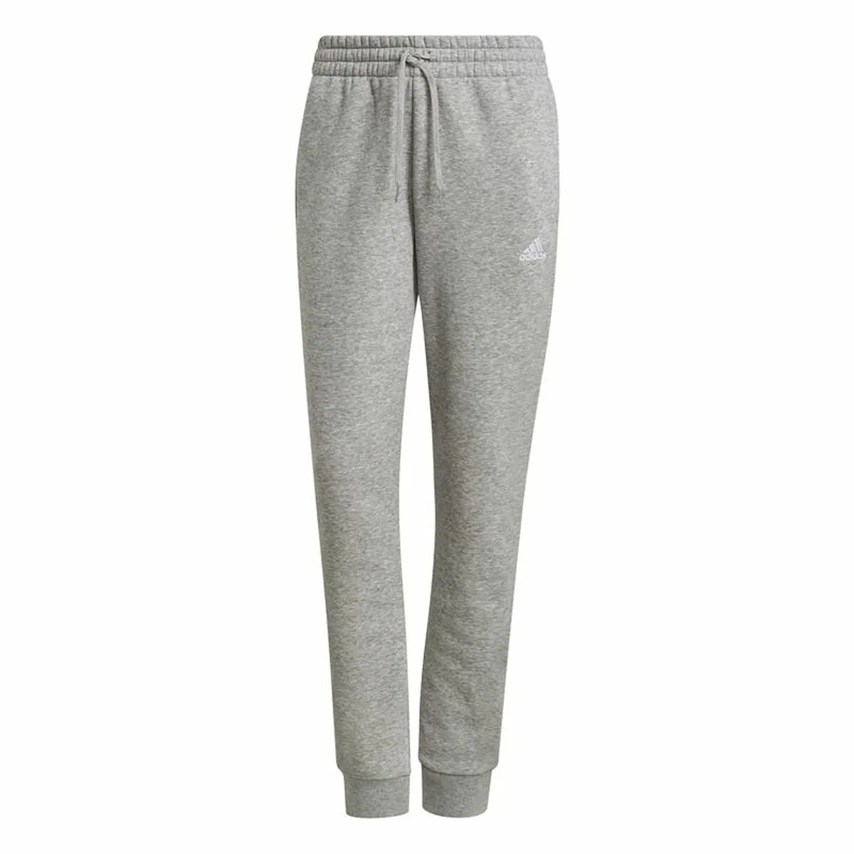 Pantalone Lungo Sportivo Adidas Essentials Fleece Logo Donna Grigio