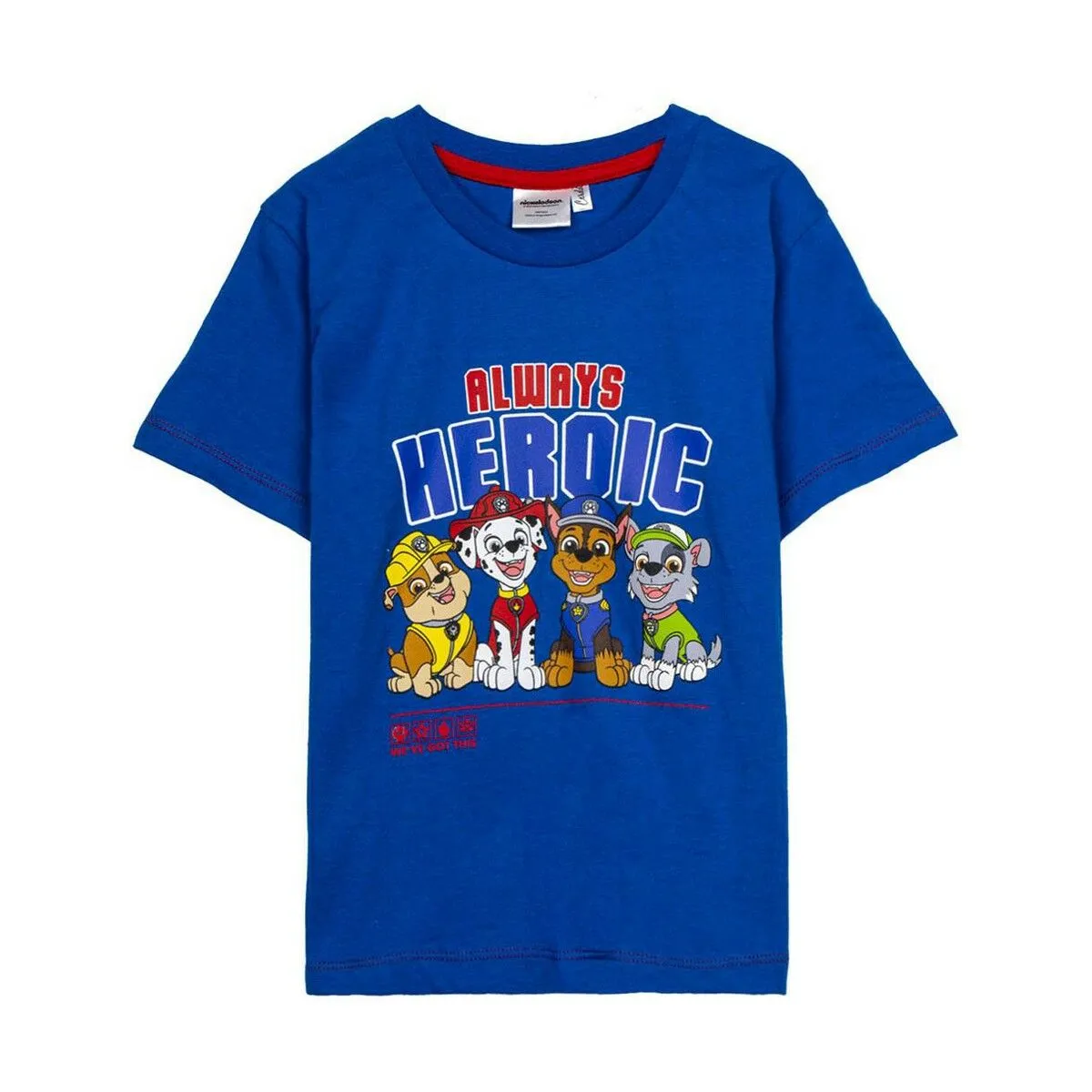 Maglia a Maniche Corte The Paw Patrol Blu scuro