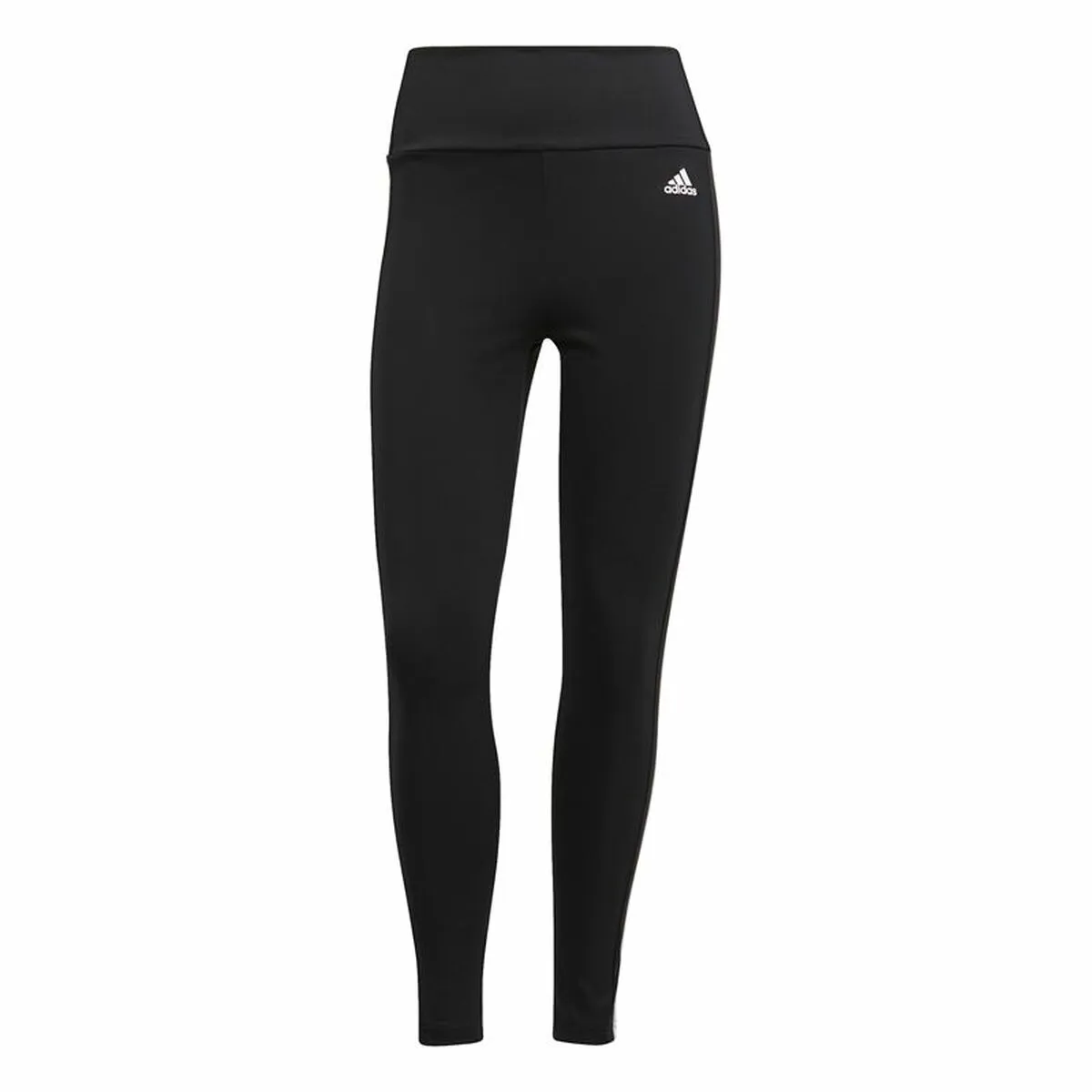 Leggings Sportivo da Donna Adidas Designed To Move 3 Stripes Nero