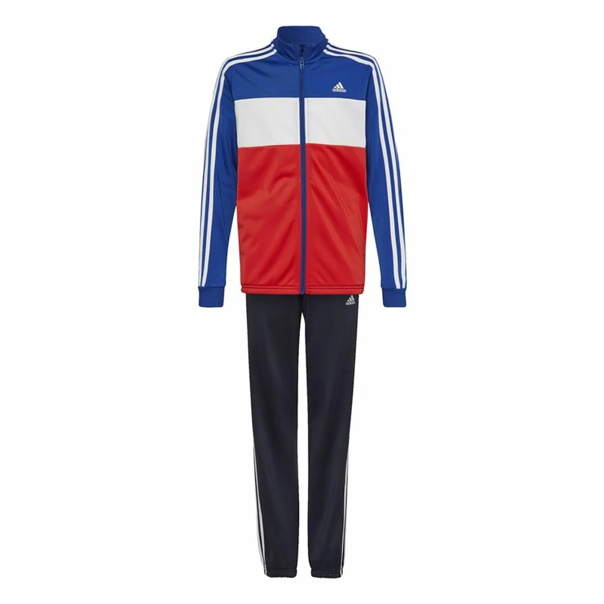 Tuta da Bambini Adidas Essentials Rosso Azzurro