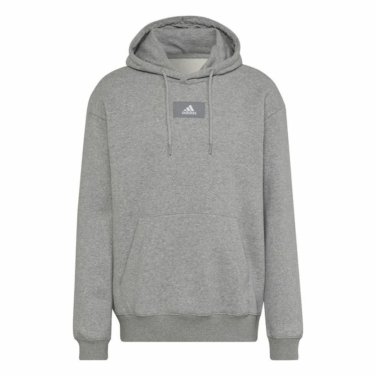 Felpa con Cappuccio Uomo Adidas FeelVivid Fleece Drop Grigio