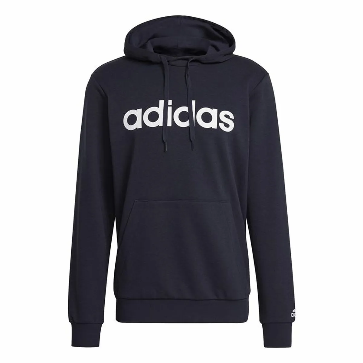 Felpa con Cappuccio Uomo Adidas Essentials French Terry Blu Marino