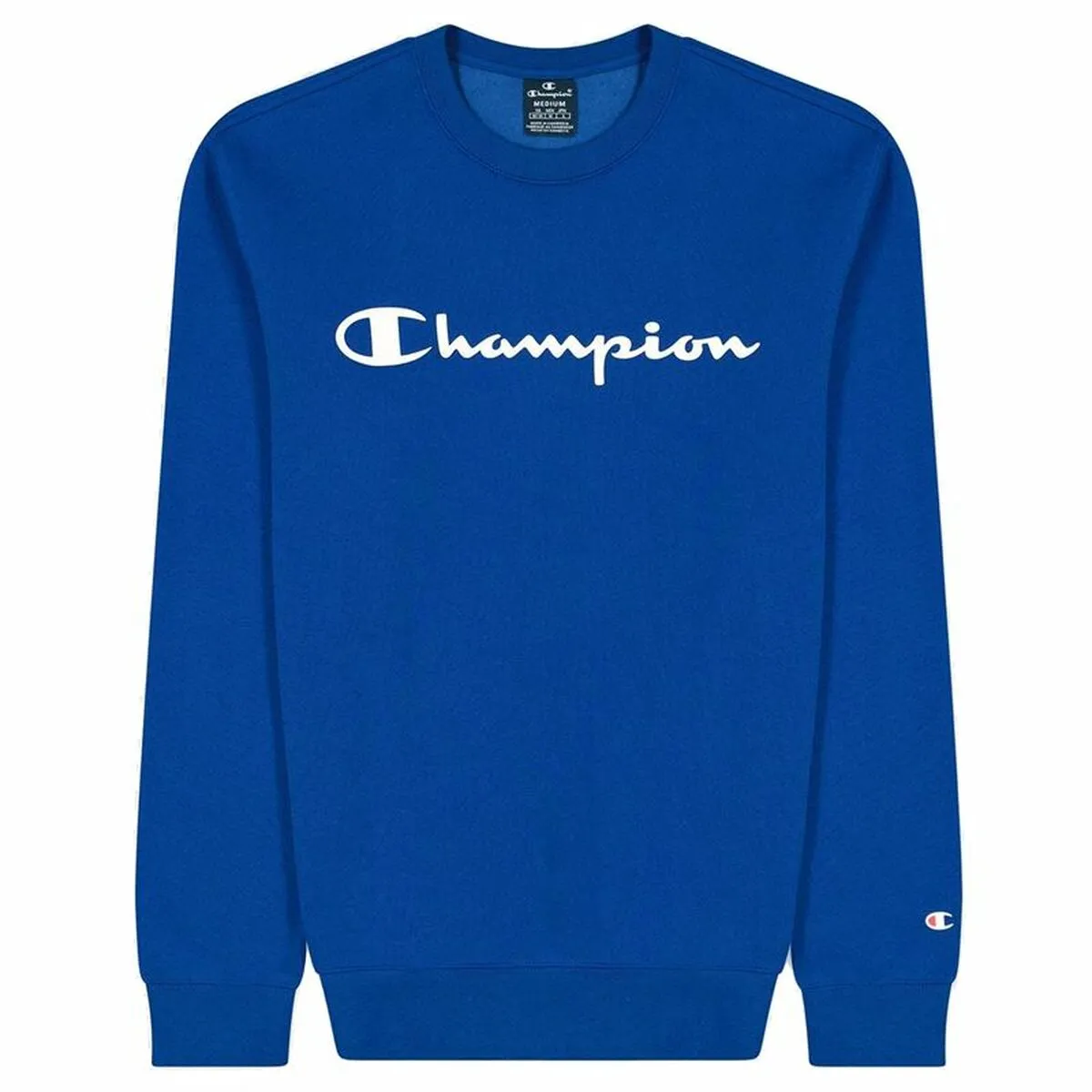 Felpa senza Cappuccio Uomo Champion Legacy Poly American Azzurro