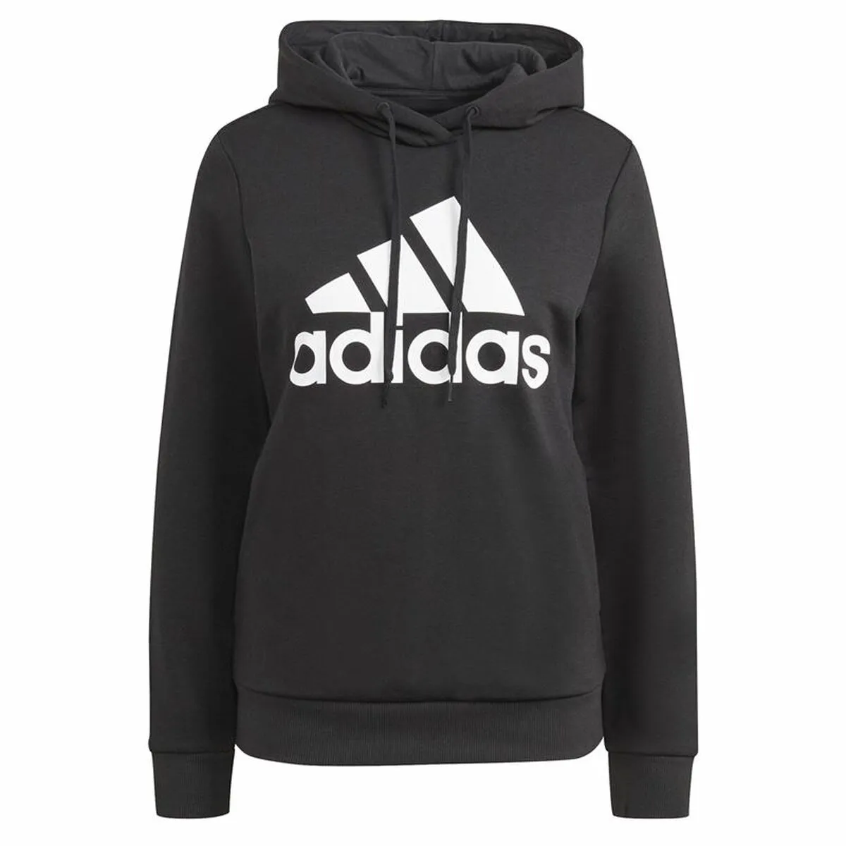 Felpa con Cappuccio Donna Adidas Loungewear Essentials Logo Nero