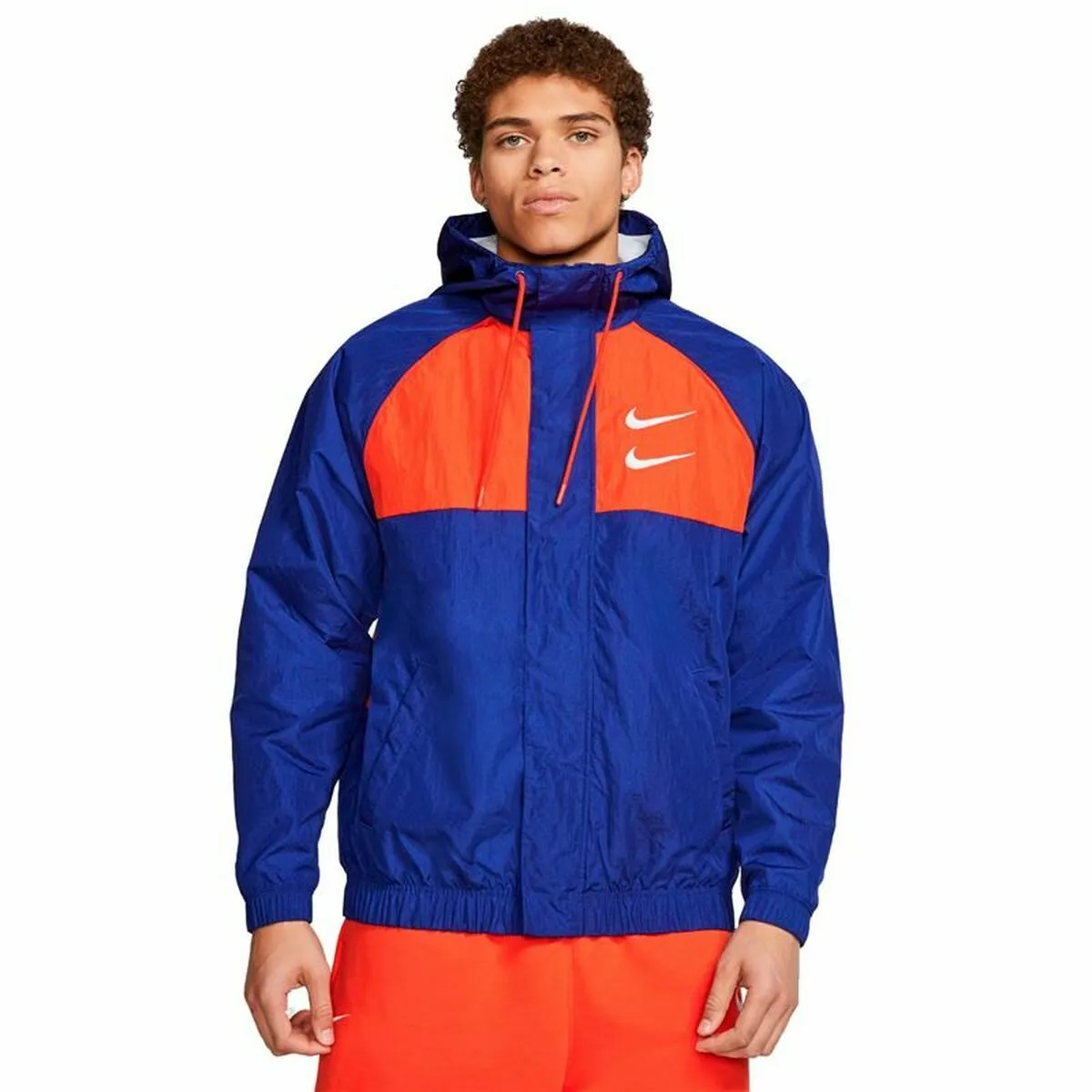 Giacca Sportiva da Uomo Nike  Swoosh Azzurro