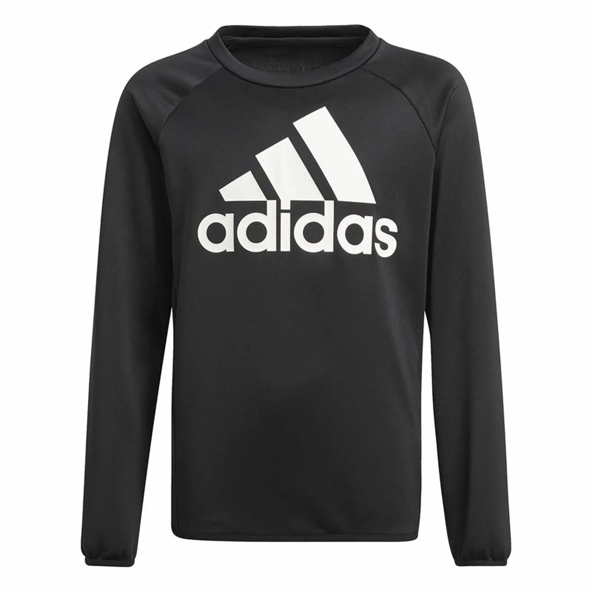 Felpa senza Cappuccio Bambino Adidas Designed To Move Big Logo Nero