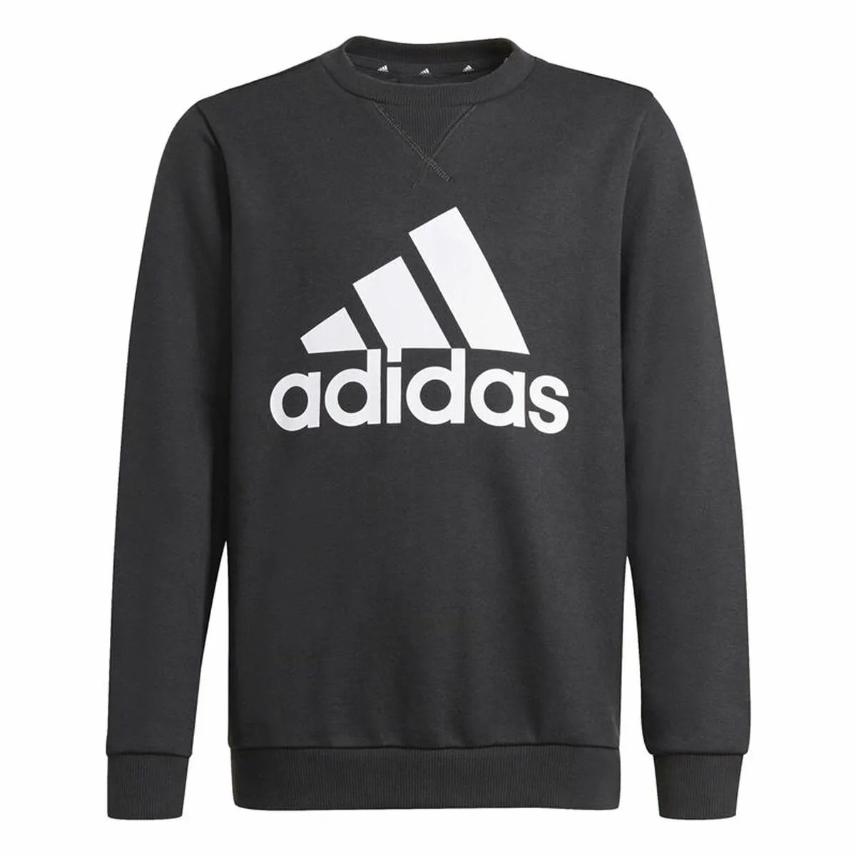 Felpa senza Cappuccio Bambino Adidas Essentials Nero