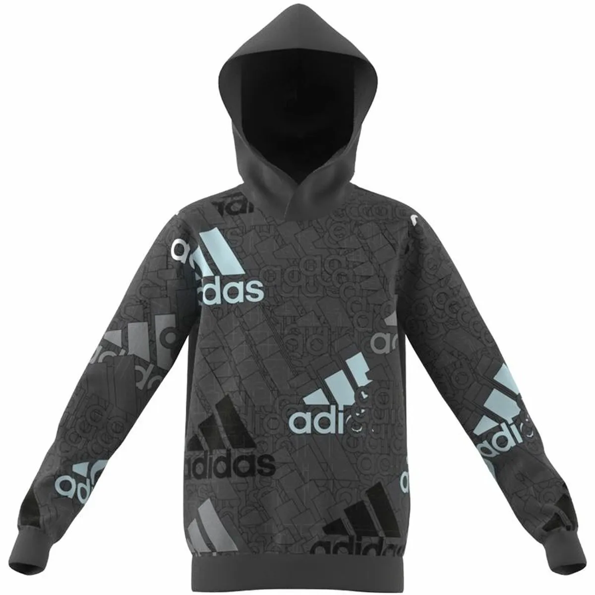 Felpa con Cappuccio Unisex Adidas Performance Grigio scuro