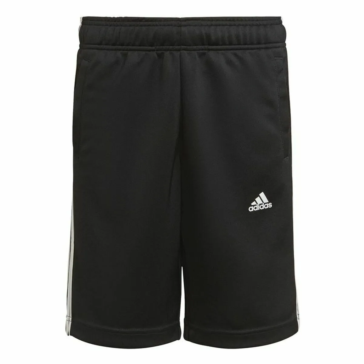 Pantaloncini Sportivi per Bambini Adidas  D2M 3 Stripes Nero